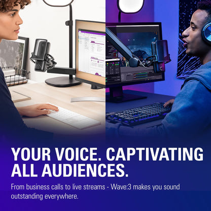 microphone Condenser Premium Studio Quality USB  for Streaming, Podcast, Gaming and Home Office, Free Mixer Software, Sound Effect Plugins, Anti-Distortion, Plug ’N Play, for Mac, PC
