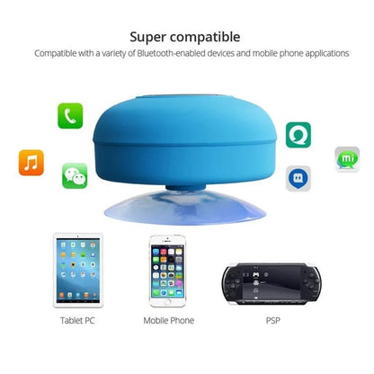 Mini Bluetooth Speaker Shower Subwoofer Waterproof 