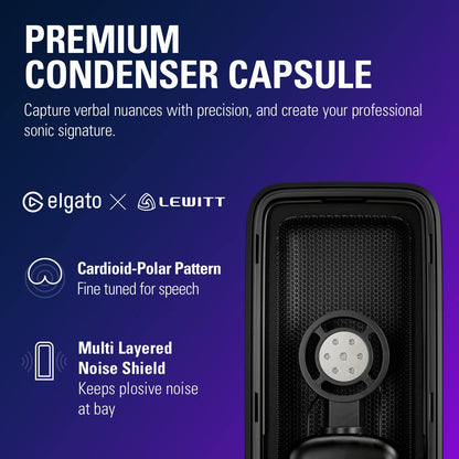 microphone Condenser Premium Studio Quality USB  for Streaming, Podcast, Gaming and Home Office, Free Mixer Software, Sound Effect Plugins, Anti-Distortion, Plug ’N Play, for Mac, PC