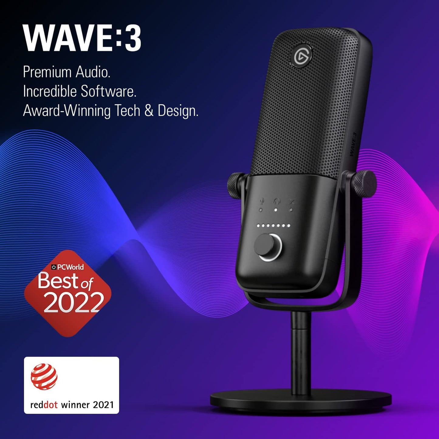 microphone Condenser Premium Studio Quality USB  for Streaming, Podcast, Gaming and Home Office, Free Mixer Software, Sound Effect Plugins, Anti-Distortion, Plug ’N Play, for Mac, PC