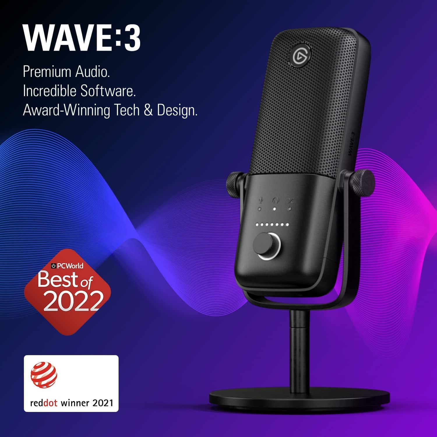 microphone Condenser Premium Studio Quality USB  for Streaming, Podcast, Gaming and Home Office, Free Mixer Software, Sound Effect Plugins, Anti-Distortion, Plug ’N Play, for Mac, PC