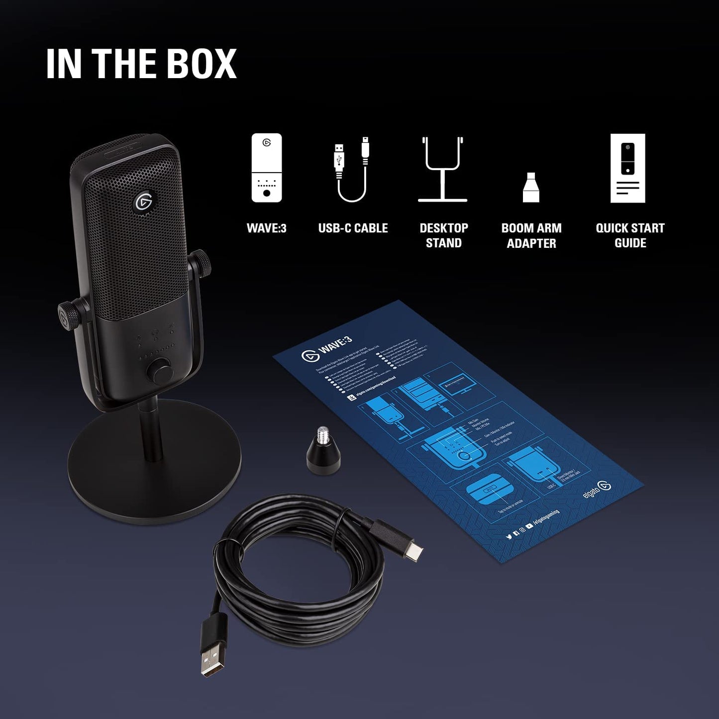 microphone Condenser Premium Studio Quality USB  for Streaming, Podcast, Gaming and Home Office, Free Mixer Software, Sound Effect Plugins, Anti-Distortion, Plug ’N Play, for Mac, PC