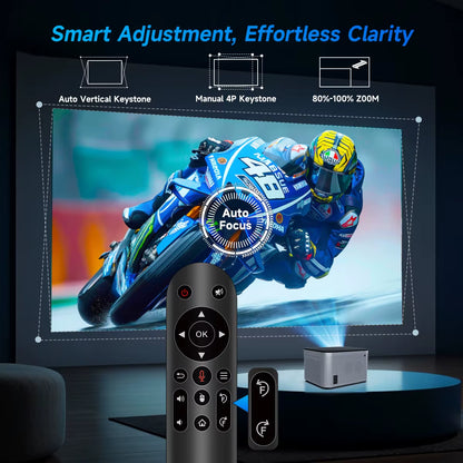 Smart Proyector Android 11 4K Smart Projector 580ANSI 1920*1080P Full HD Wifi6 BT5.0 Allwinner H713 Voice Control Home Cinema Theater