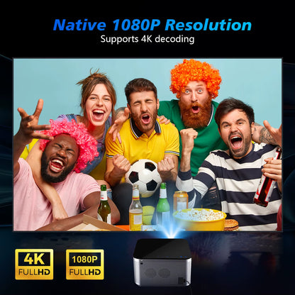 Smart Proyector Android 11 4K Smart Projector 580ANSI 1920*1080P Full HD Wifi6 BT5.0 Allwinner H713 Voice Control Home Cinema Theater