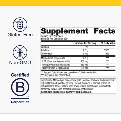 Omegagenics Fish Omega-3 Supplement