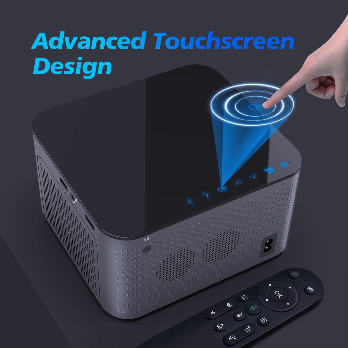 Smart Proyector Android 11 4K Smart Projector 580ANSI 1920*1080P Full HD Wifi6 BT5.0 Allwinner H713 Voice Control Home Cinema Theater