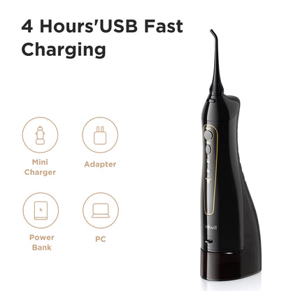 Water Flossers for Teeth 300ML Oral Irrigator Rechargeable 