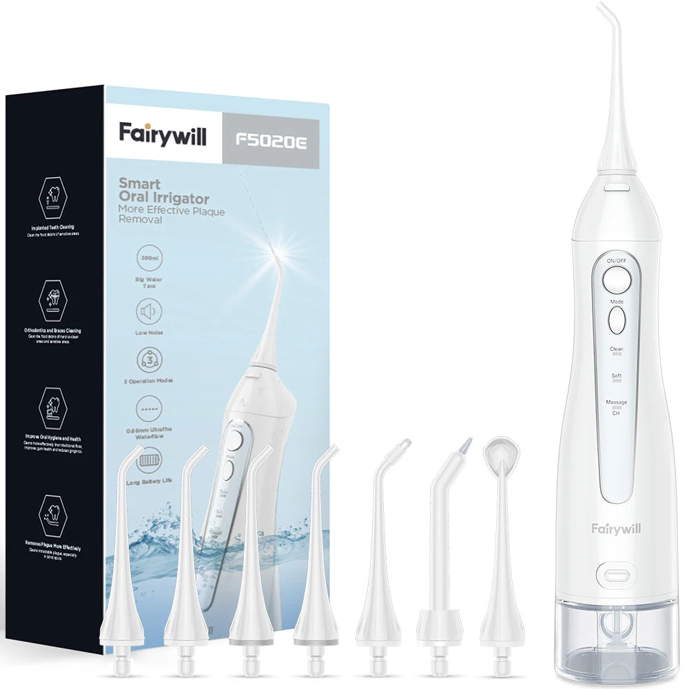 Water Flossers for Teeth 300ML Oral Irrigator Rechargeable 